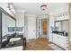 An expansive bathroom features a large window, dual sinks, granite countertops, and modern fixtures at 4429 Serengeti Cir, Carmel, IN 46074