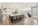 Bright, modern kitchen with a large center island, stainless steel appliances, and an open layout at 4429 Serengeti Cir, Carmel, IN 46074