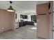 Open-concept kitchen is showcased at 4744 Whirlaway Dr, Indianapolis, IN 46237