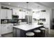 Spacious kitchen with an island, pendant lighting and stainless steel appliances at 781 Rose Garden Way, Westfield, IN 46074