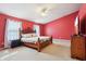 Primary bedroom with a ceiling fan, a window, and a comfortable bed at 8650 N Springview Dr, McCordsville, IN 46055