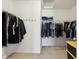 Spacious walk-in closet with ample storage and convenient clothing racks at 8650 N Springview Dr, McCordsville, IN 46055