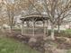 Charming gazebo in a well-maintained green space at 871 Gazebo Way, Greenwood, IN 46142