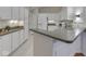 Well-lit kitchen featuring white cabinets, tile backsplash, and modern appliances at 871 Gazebo Way, Greenwood, IN 46142