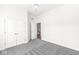 Bedroom with carpet, a ceiling fan, and a closet with double doors at 11172 Cliffside Dr, Fortville, IN 46040
