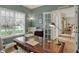 Inviting home office with a large window, classic desk, and a comfortable sitting area at 13225 Snow Owl Dr, Carmel, IN 46033