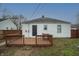 The backyard features a cozy deck, perfect for enjoying the outdoors and entertaining guests at 1957 N Colorado Ave, Indianapolis, IN 46218