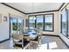 Bright dining room with a view of the water and community at 19771 Sutton Ter, Westfield, IN 46074