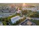 Aerial view of a neighborhood featuring community buildings and park at 2618 Congress St, Carmel, IN 46032