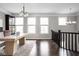 Upstairs open office area with lots of natural light; perfect for work or study at 2618 Congress St, Carmel, IN 46032