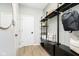 Well-organized entryway featuring shelving and storage solutions near the front door at 3246 Fawn Cir, Brownsburg, IN 46112