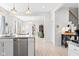 Bright and airy living room with open floor plan, seamlessly connected to the modern kitchen at 358 Terrace Ave, Indianapolis, IN 46225