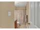 Small bathroom featuring vanity with sink, toilet, and shower-tub combo at 4345 Elkhorn Dr, Westfield, IN 46062