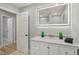 Clean bathroom featuring a well lit vanity and modern finishes at 4601 N Ball Ave, Muncie, IN 47304