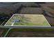 Expansive aerial view of property highlighting home and large lot with clear boundary lines at 4611 E Us Highway 36, Markleville, IN 46056