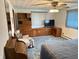 Spacious main bedroom with built-in storage, a ceiling fan, and a comfortable, inviting feel at 4611 E Us Highway 36, Markleville, IN 46056