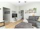 Open-concept living area with modern furnishings, ample lighting, and stylish decor at 508 Mount St, Greenfield, IN 46140
