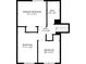 Upstairs floor plan including primary bedroom, bath, hall, and two additional bedrooms at 5707 W Mills Rd, Indianapolis, IN 46221