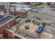 Aerial view of rooftop deck, with furniture and outdoor lounge area at 624 E Walnut St # 21, Indianapolis, IN 46204