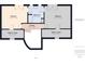 Upstairs floor plan featuring two bedrooms, walk-in closets, a bathroom, and a landing area at 6413 N Wheeling Ave, Muncie, IN 47304