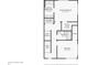 Detailed floor plan of the house showcasing the layout of the bedrooms, bathrooms, and living spaces at 801 Bates St, Indianapolis, IN 46202