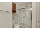 Accessible bathroom with a walk-in shower and grab bars at 12404 Rose Haven Dr, Indianapolis, IN 46235