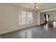 Bright dining room featuring two large windows and neutral paint at 12404 Rose Haven Dr, Indianapolis, IN 46235
