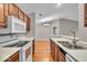 Functional kitchen with ample counter space and white appliances at 12570 Timber Creek Dr # 7, Carmel, IN 46032