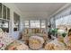 Bright sunroom with ample windows, comfortable seating, and a light, airy atmosphere at 1325 Fordice Rd, Lebanon, IN 46052