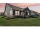 The manicured lawn surrounds the house with an unobstructed view of the backyard at 1972 Mobley Dr, Westfield, IN 46074