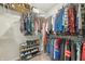 Walk-in closet with shelving for clothes and shoes at 1972 Mobley Dr, Westfield, IN 46074