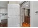 Convenient elevator access with a wooden interior, providing easy access between floors at 219 Surrey Hill, Noblesville, IN 46062