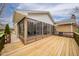 Exterior shot of back porch and yard at 2511 Ritter Dr, Anderson, IN 46012