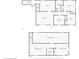 Detailed floor plans featuring both the main level and basement layouts, dimensions included at 318 Winfield St, Greenfield, IN 46140