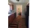 Functional kitchen with wooden cabinets and updated appliances at 351 N Smart St, Greenwood, IN 46142
