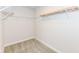 Walk-in closet with carpet and adjustable shelving at 4179 Hume Ave, Plainfield, IN 46168