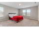 Spacious bedroom with large windows and soft carpet offering comfortable living space at 432 Bluestem Ln, Whiteland, IN 46184