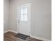 Bright entryway with a patterned glass front door at 432 Bluestem Ln, Whiteland, IN 46184