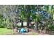 Secluded backyard area with hammock and privacy at 5139 Kingswood Dr, Carmel, IN 46033