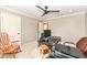 Office featuring a wooden desk, a rocking chair, and neutral-painted walls at 6379 Fairfield St, Whitestown, IN 46075