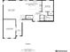 Detailed first floor plan showcasing the layout of the kitchen, living and dining rooms at 7251 Birch Leaf Dr, Indianapolis, IN 46259