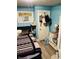 Bedroom with queen bed, featuring natural lighting and comfortable space at 918 N Olney St, Indianapolis, IN 46201