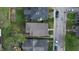 Aerial view of neighborhood homes with mature trees and street parking at 926 N Dearborn St, Indianapolis, IN 46201