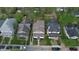 Aerial view of a two-story home with a landscaped yard in a residential neighborhood at 926 N Dearborn St, Indianapolis, IN 46201