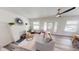 Bright living room featuring a decorative fireplace, comfortable seating, and ample natural light at 926 N Dearborn St, Indianapolis, IN 46201