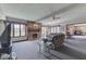 Cozy living room with a brick fireplace and comfortable sofas at 1021 Hudson Bay Dr, Greenwood, IN 46142
