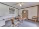 Quiet office space featuring a wooden desk, antique furnishings, and natural light at 1021 Hudson Bay Dr, Greenwood, IN 46142