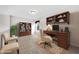 Home office featuring hardwood furniture and a beige chair at 11124 Deer Valley Dr, Indianapolis, IN 46229