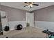 Bedroom with a mirror, an exercise ball, and a treadmill at 1279 Windswept Dr, Greenwood, IN 46143