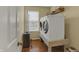 Laundry room with a window, modern washer, and dryer at 1279 Windswept Dr, Greenwood, IN 46143